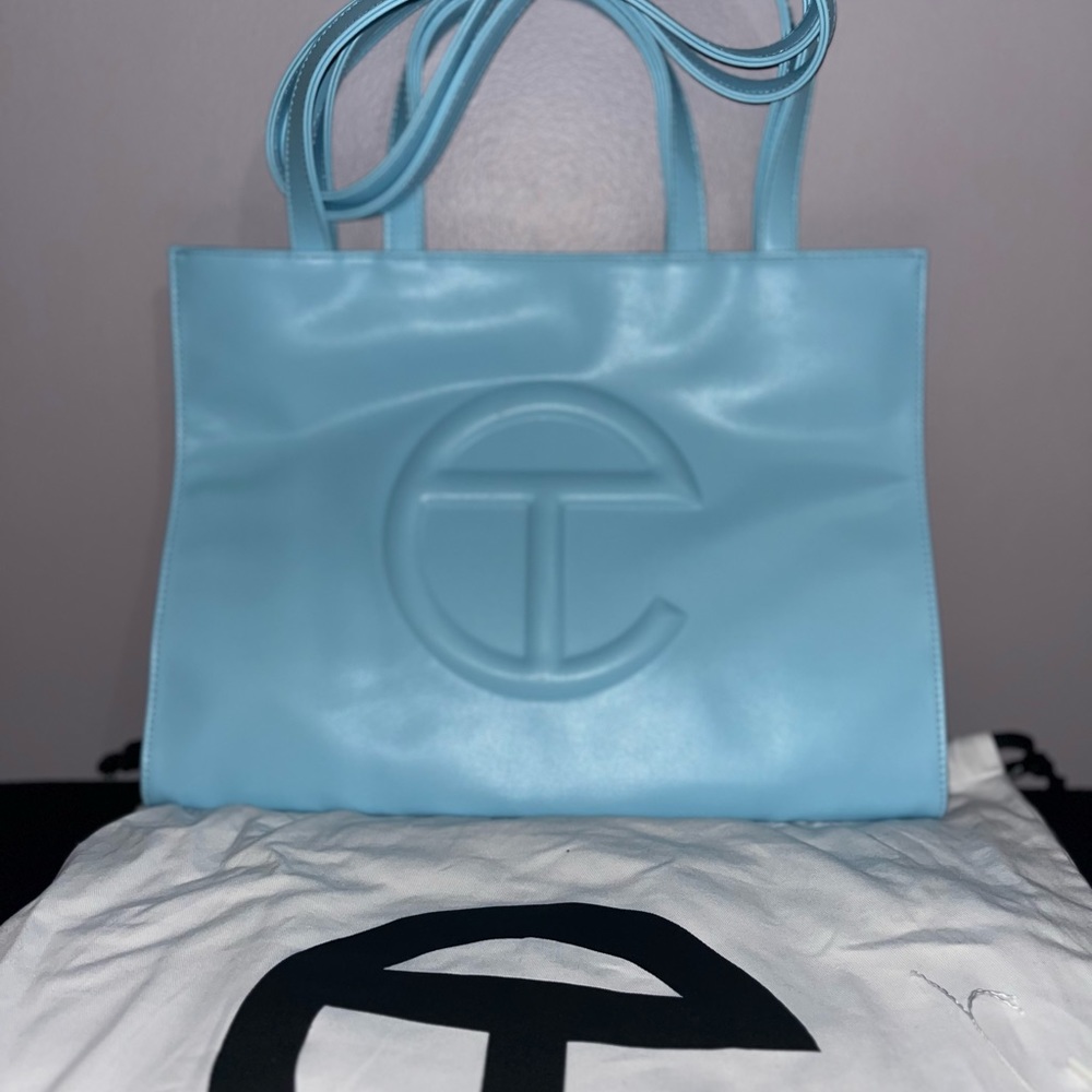 Telfar Medium Shopper - Pool Blue